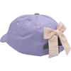 Tiger Bow Baseball Hat, Lavender & Orange - Hats - 3