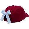 Customizable Bow Baseball Hat, Red & Blue - Hats - 4