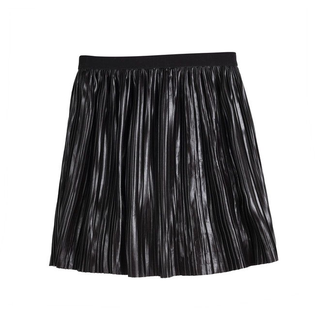 Adele Pleated Skirt, Black - Skirts - 3