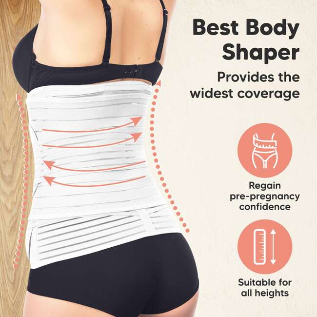 Revive 3-in-1 Postpartum Recovery Support Belt, Matte White - Belts - 4