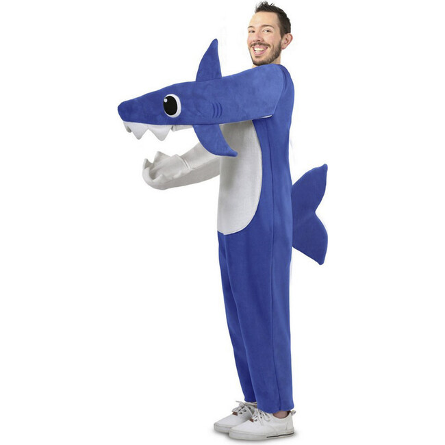 Chompin' Daddy Shark With Sound Chip Adult Costume, Blue