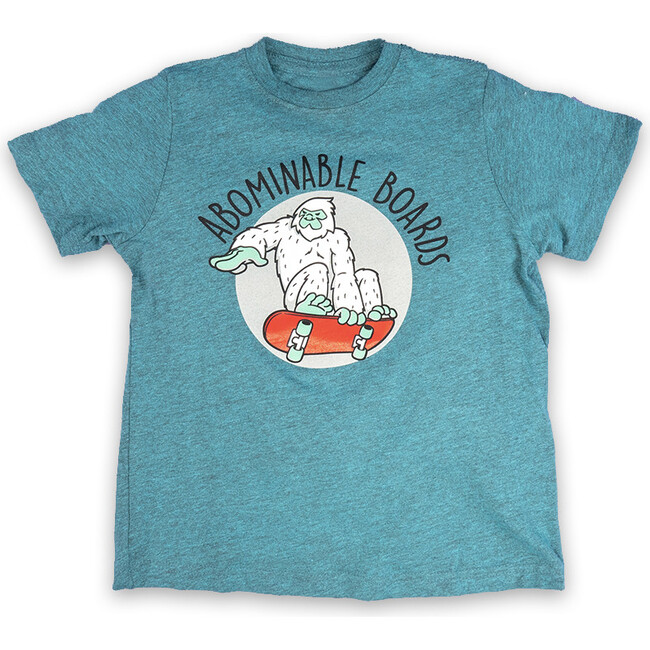 Abominable Skate Tee, Blue - Shirts - 1