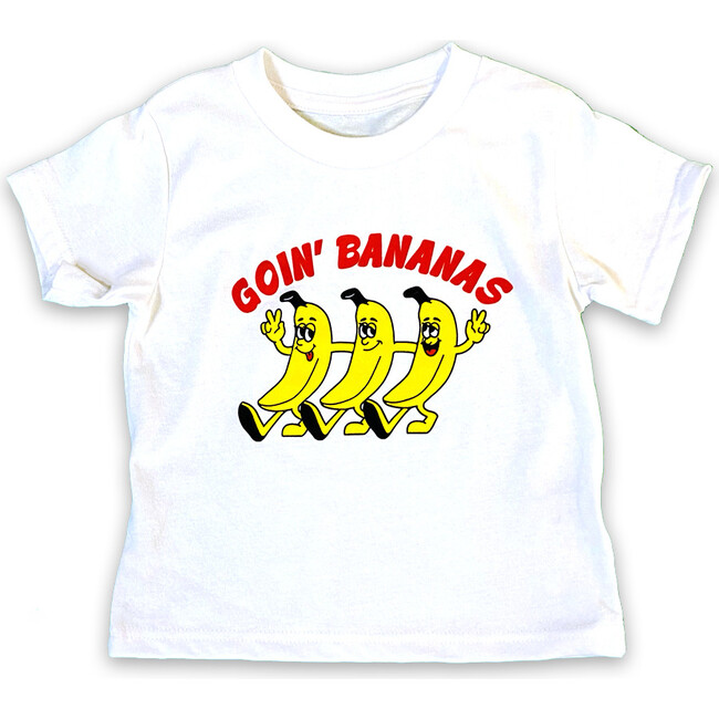 Goin Bananas Tee, White - Shirts - 1