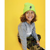 Lightning Beanie, Neon Yellow - Hats - 2