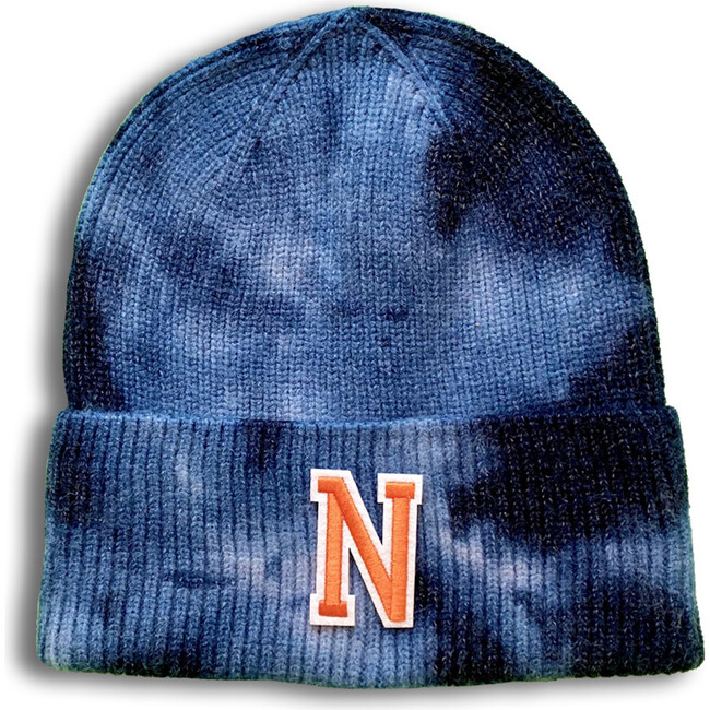 Custom Beanie, Blue Tie Dye - Hats - 1