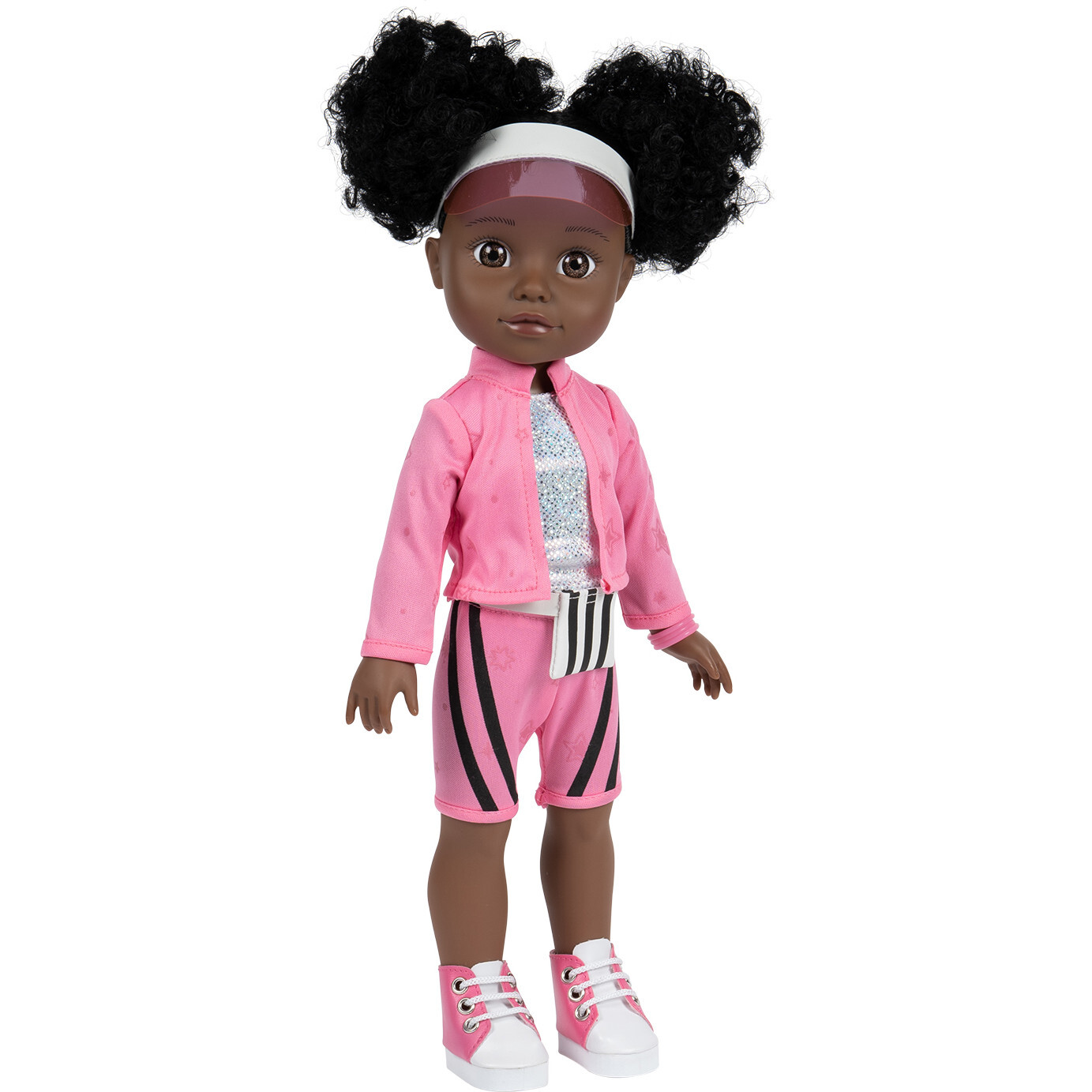 Glow Girls African American Doll Set with Glow in the Dark Clothes Accessories Serena Adora Dolls Doll Accessories Maisonette