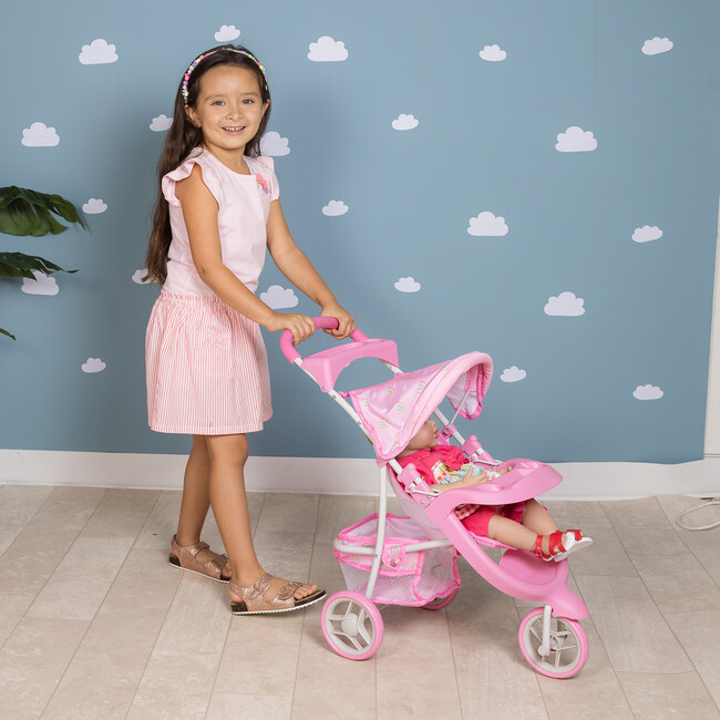 Snack N Go Baby Doll Stroller with Shade – Rainbow Rose - Doll Accessories - 3