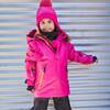 Two Piece Technical Snowsuit, Fuchsia And Black - Snowsuits - 3