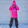 Two Piece Technical Snowsuit, Fuchsia And Black - Snowsuits - 4 - thumbnail
