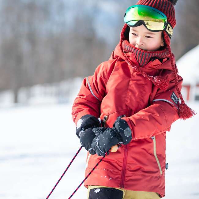 Two Piece Technical Snowsuit, Red And Green Lime - Snowsuits - 5