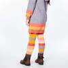 Striped Tights, Pink Red And Grey - Tights - 2