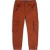 Stretch Twill Jogger, Orange-Brown - Pants - 1 - thumbnail