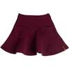 Skirt With Pocket, Plum - Skirts - 1 - thumbnail