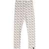 Rib Legging, Printed Little Brown Flowers - Leggings - 1 - thumbnail