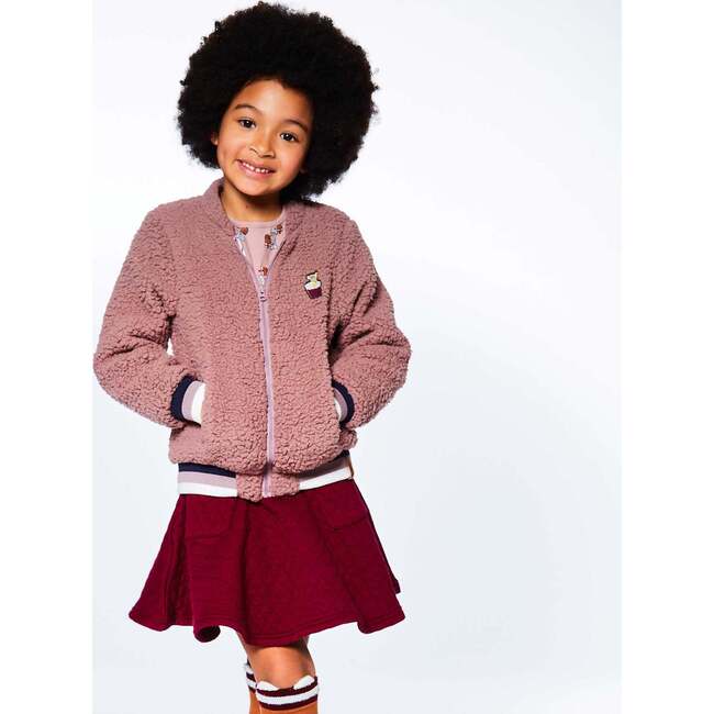 Skirt With Pocket, Plum - Skirts - 4