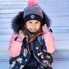 Printed Unicorns Two Piece Snowsuit, Coral And Black - Snowsuits - 3