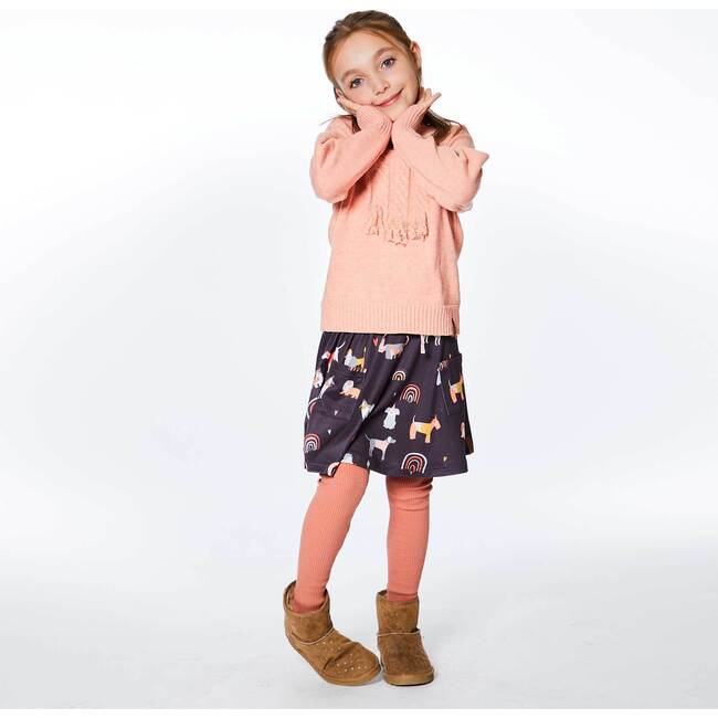 Rib Legging, Peach Pink - Leggings - 2