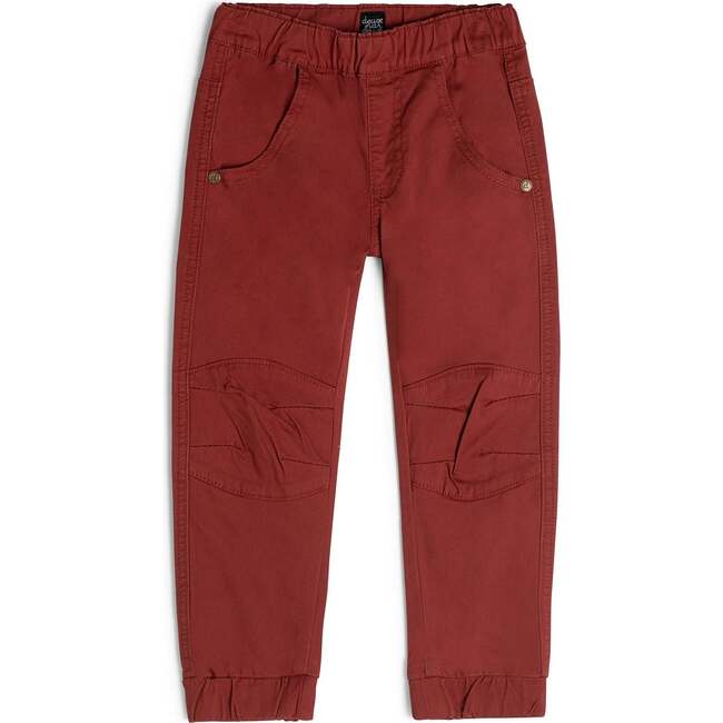 Stretch Twill Jogger, Barn Red - Pants - 1