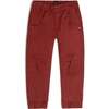 Stretch Twill Jogger, Barn Red - Pants - 1 - thumbnail