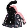 Printed Unicorns Two Piece Snowsuit, Coral And Black - Snowsuits - 5