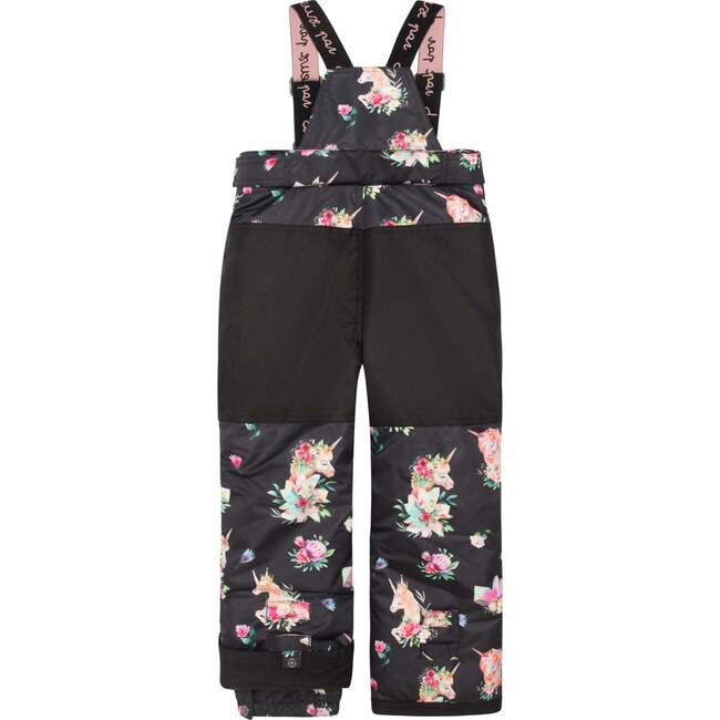 Printed Unicorns Two Piece Snowsuit, Black - Snowsuits - 6