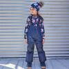 Printed Roses Two Piece Snowsuit & Pant, Dusty Rose & Navy - Snowsuits - 5