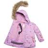 Printed Little Cats Two Piece Snowsuit, Purple And Brown - Snowsuits - 6