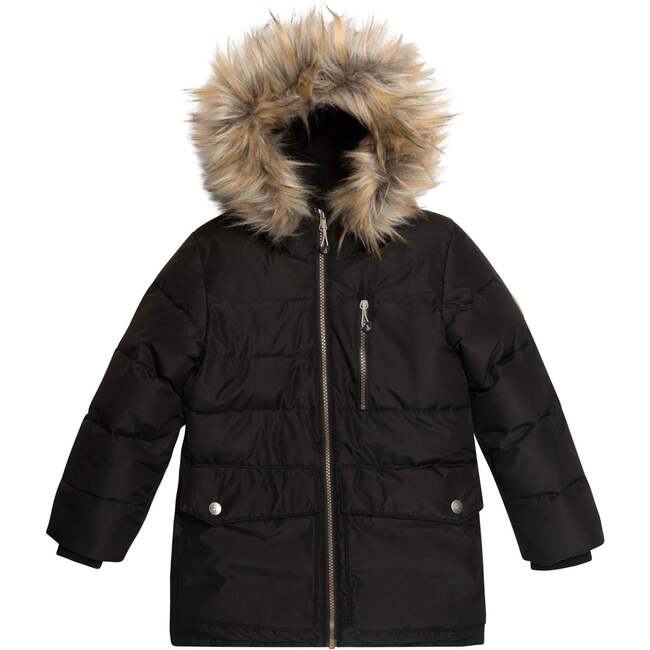Puffy Jacket, Black - Jackets - 1