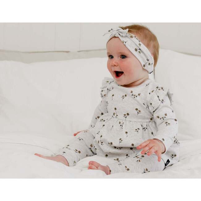 Organic Cotton Tunic And Pant Set, Printed Small Flowers