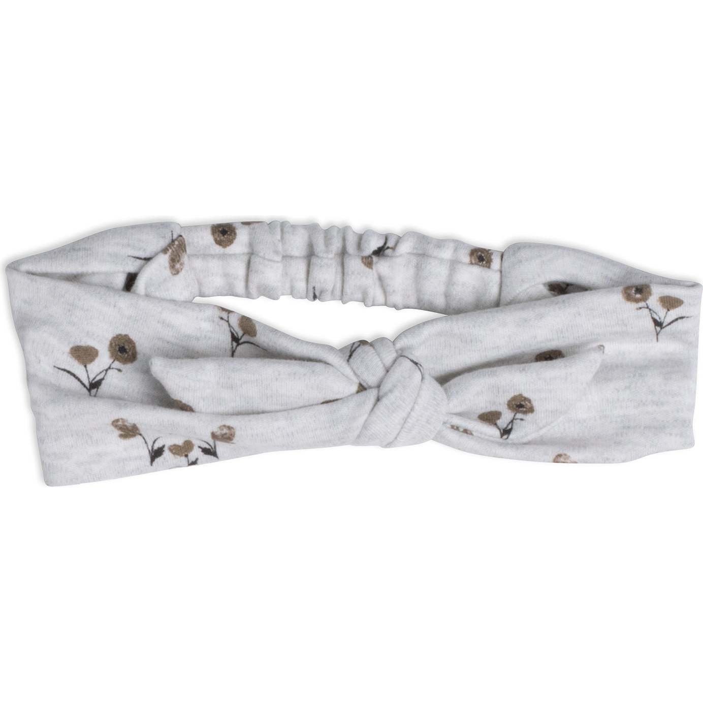 Organic Cotton Headband, Printed Small Flowers - Bows - 1