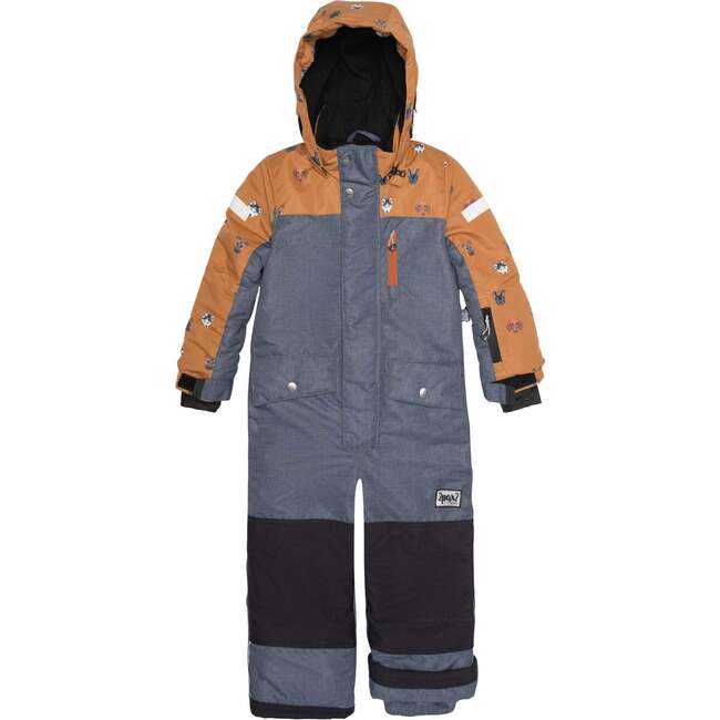 One Piece Snowsuit, Printed Little Dogs