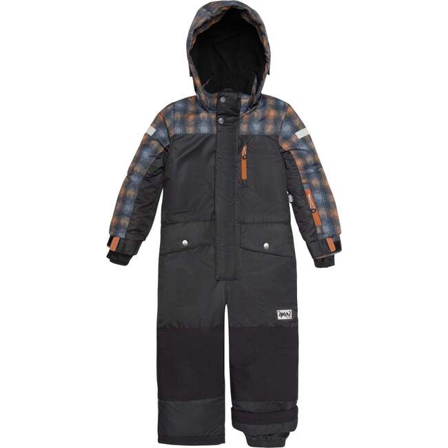 One Piece Snowsuit, Checked Print