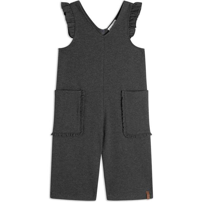 Milano Overall With Pocket, Heather Grey - Overalls - 1