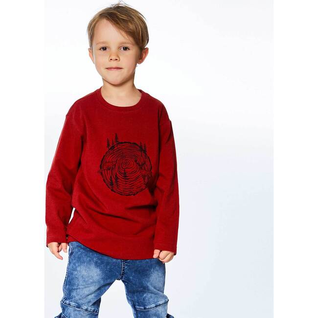 Long Sleeve Jersey Top, Animal Print - T-Shirts - 3
