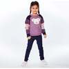 Long Sleeve Knitted Koala Sweater, Purple With Koala Pattern - Sweaters - 3