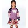 Long Sleeve Knitted Koala Sweater, Purple With Koala Pattern - Sweaters - 4