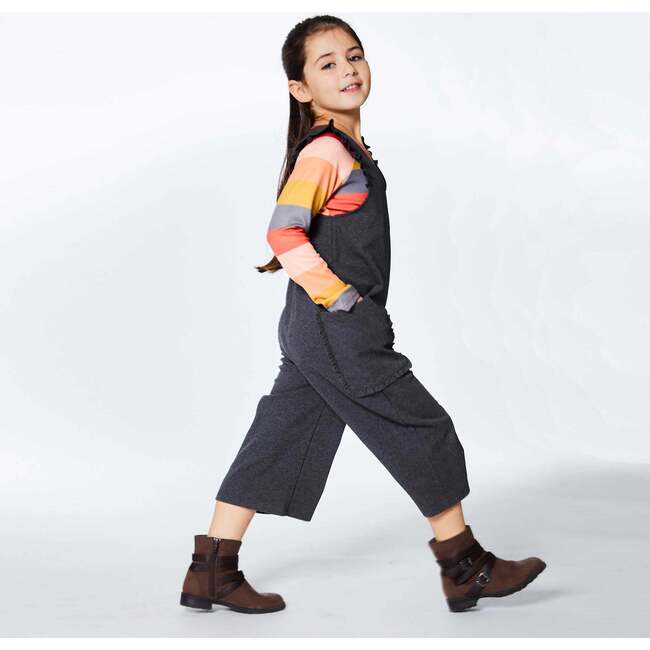 Milano Overall With Pocket, Heather Grey - Overalls - 4