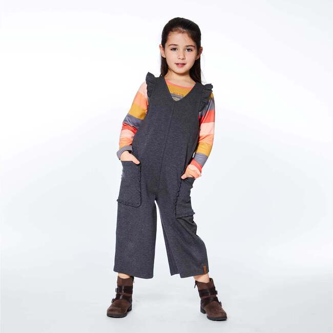 Milano Overall With Pocket, Heather Grey - Overalls - 5