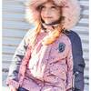 Mini Roses Two Piece Snowsuit With Printed Jacket, Dusty Rose - Snowsuits - 7 - thumbnail