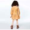 Long Sleeve Fleece Dress, Printed Cats - Dresses - 3