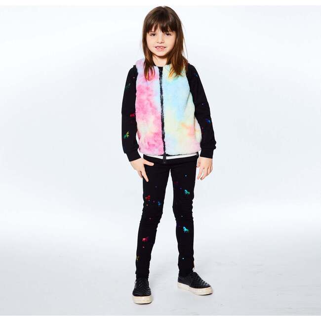 Legging, Black And Foil Unicorn - Leggings - 3
