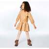 Long Sleeve Fleece Dress, Printed Cats - Dresses - 4