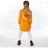 Long Sleeve Corduroy Shirt Dress With Frill, Ocher - Dresses - 5 - thumbnail