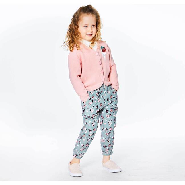 Long Sleeve Cardigan, Silver Pink - Cardigans - 4