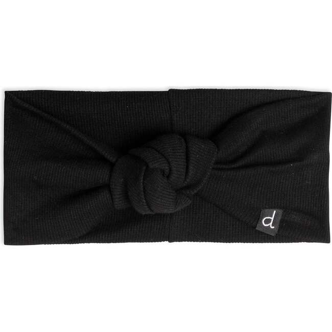 Knotted Rib Headband, Black - Bows - 1