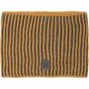 Knitted Neckwarmer, Yellow Brown - Scarves - 1 - thumbnail