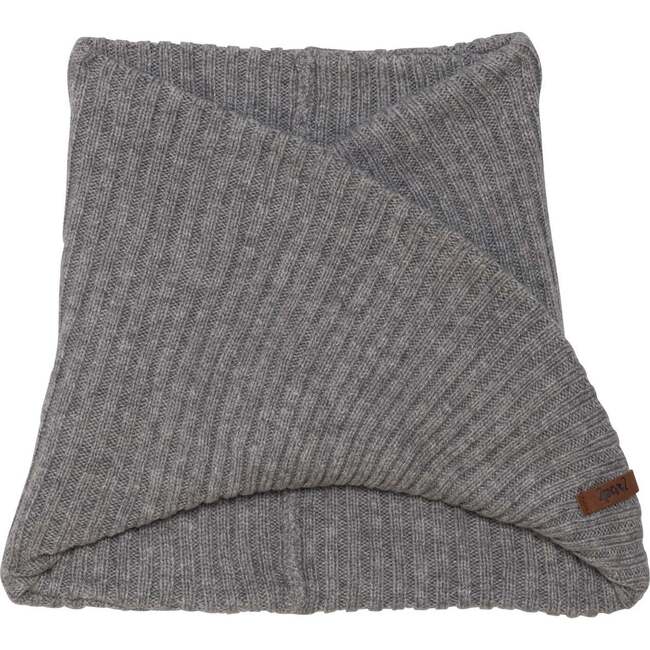 Knit Neckwarmer, Grey Mix - Scarves - 1