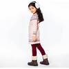 Knitted Long Sleeve Dress, Silver Pink And Burgundy - Dresses - 2 - thumbnail