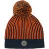 Knit Hat, Orange And Navy Blue - Hats - 1 - thumbnail