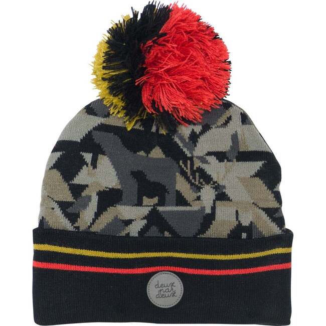 Knit Hat, Camo Printed